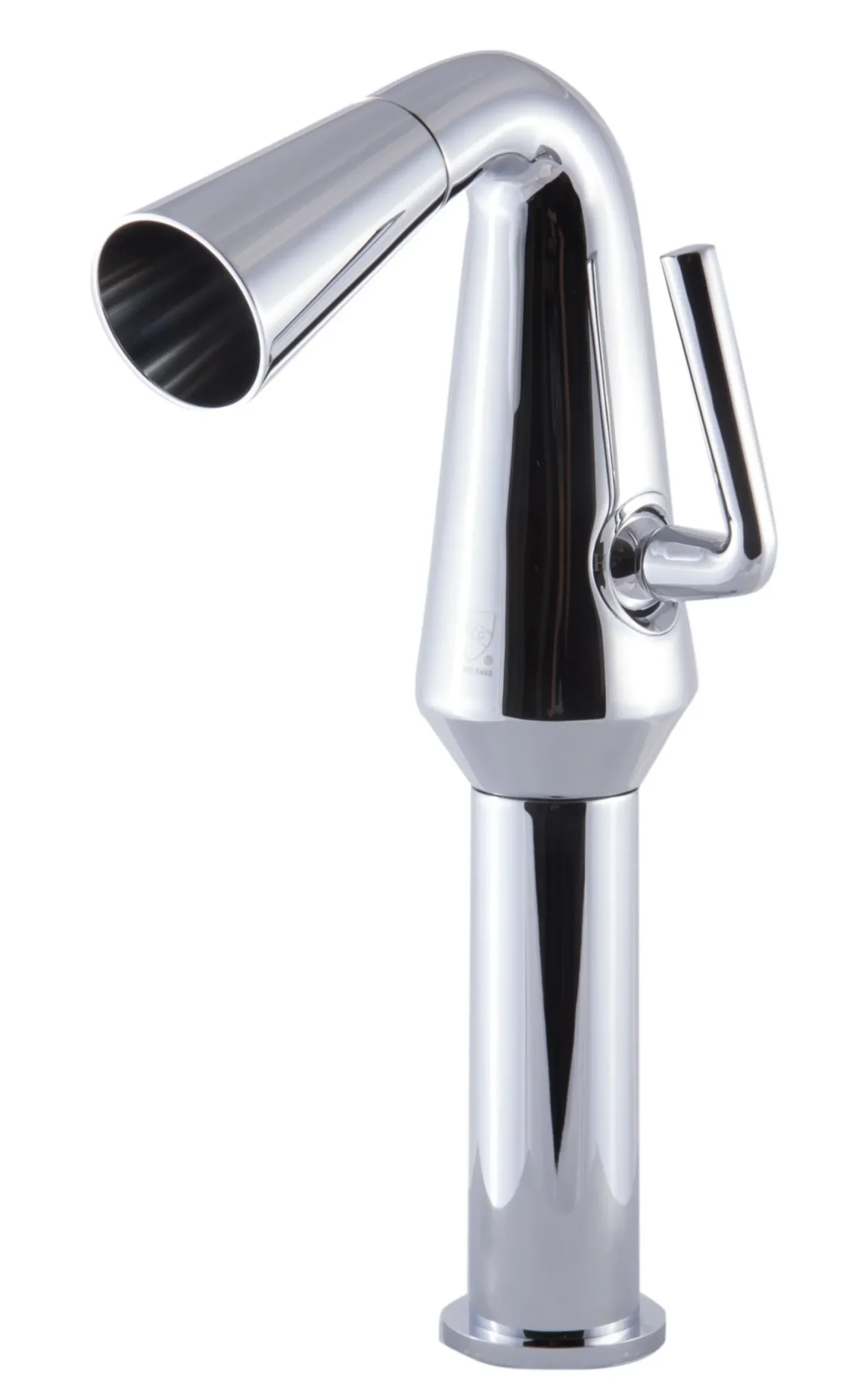 ALFI Polished Chrome Single Hole Tall Cone Waterfall Bathroom Faucet, AB1792-PC