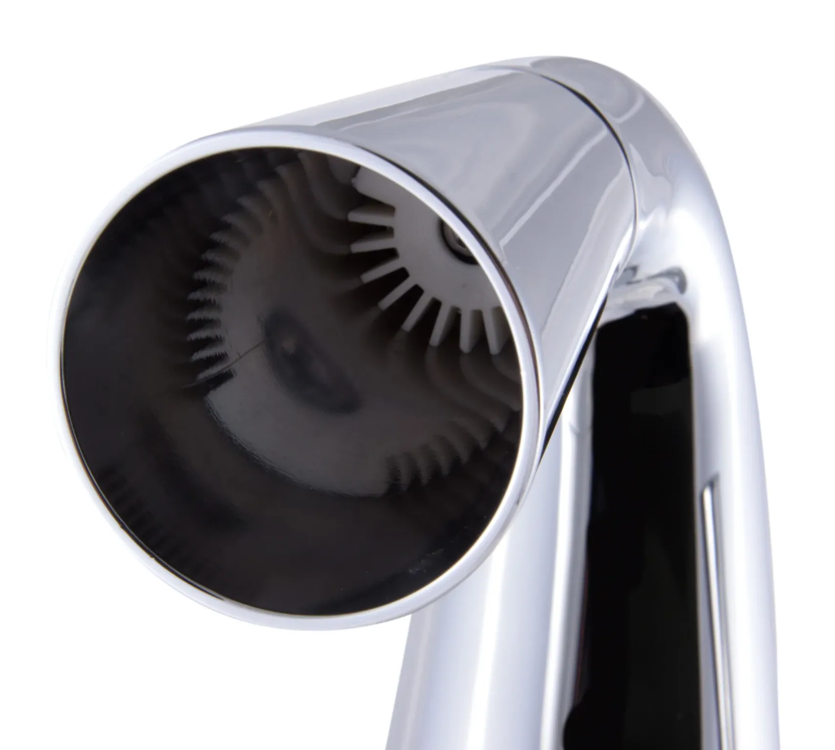 ALFI Polished Chrome Single Hole Tall Cone Waterfall Bathroom Faucet, AB1792-PC