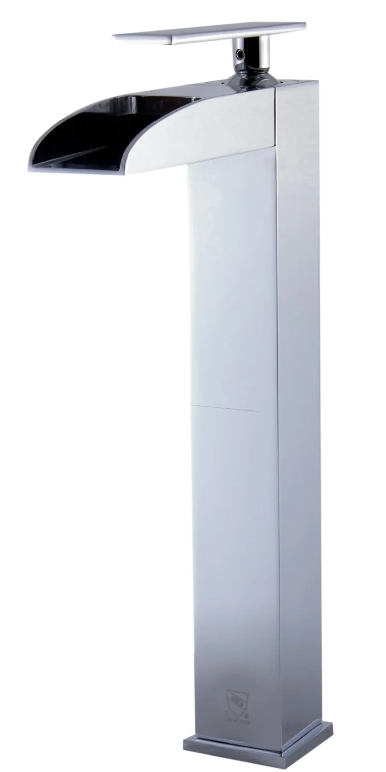 ALFI Polished Chrome Single Hole Tall Waterfall Bathroom Faucet, AB1597-PC