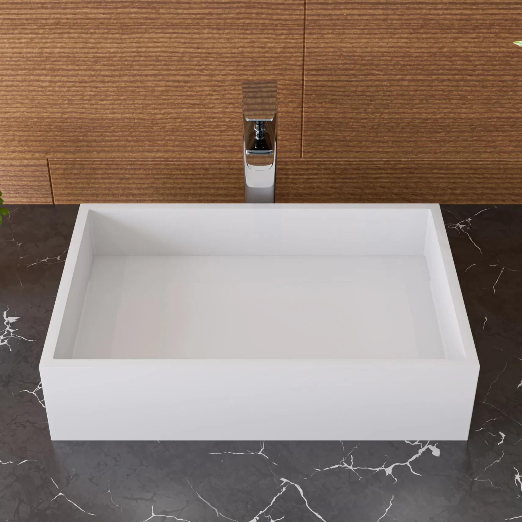 ALFI Polished Chrome Tall Single Hole Modern Bathroom Faucet, AB1778-PC