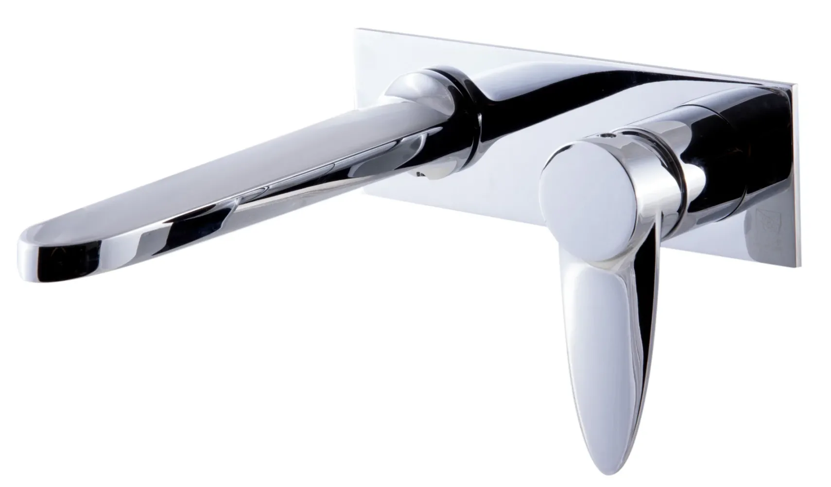 ALFI Polished Chrome Wall Mounted Modern Bathroom Faucet, AB1772-PC
