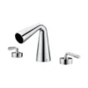 ALFI Polished Chrome Widespread Cone Waterfall Bathroom Faucet, AB1790-PC