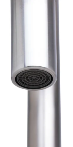 ALFI Solid Brushed Stainless Steel Single Hole Pull Down Kitchen Faucet, AB2028-BSS