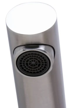 ALFI Solid Brushed Stainless Steel Pull Out Single Hole Kitchen Faucet, AB2025-BSS