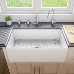ALFI Solid Polished Stainless Steel Pull Out Single Hole Kitchen Faucet, AB2025-PSS