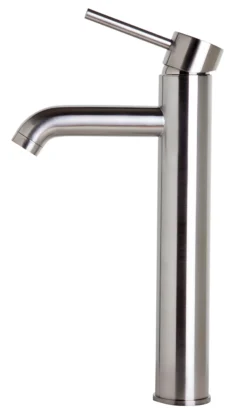 ALFI Tall Brushed Nickel Single Lever Bathroom Faucet, AB1023-BN