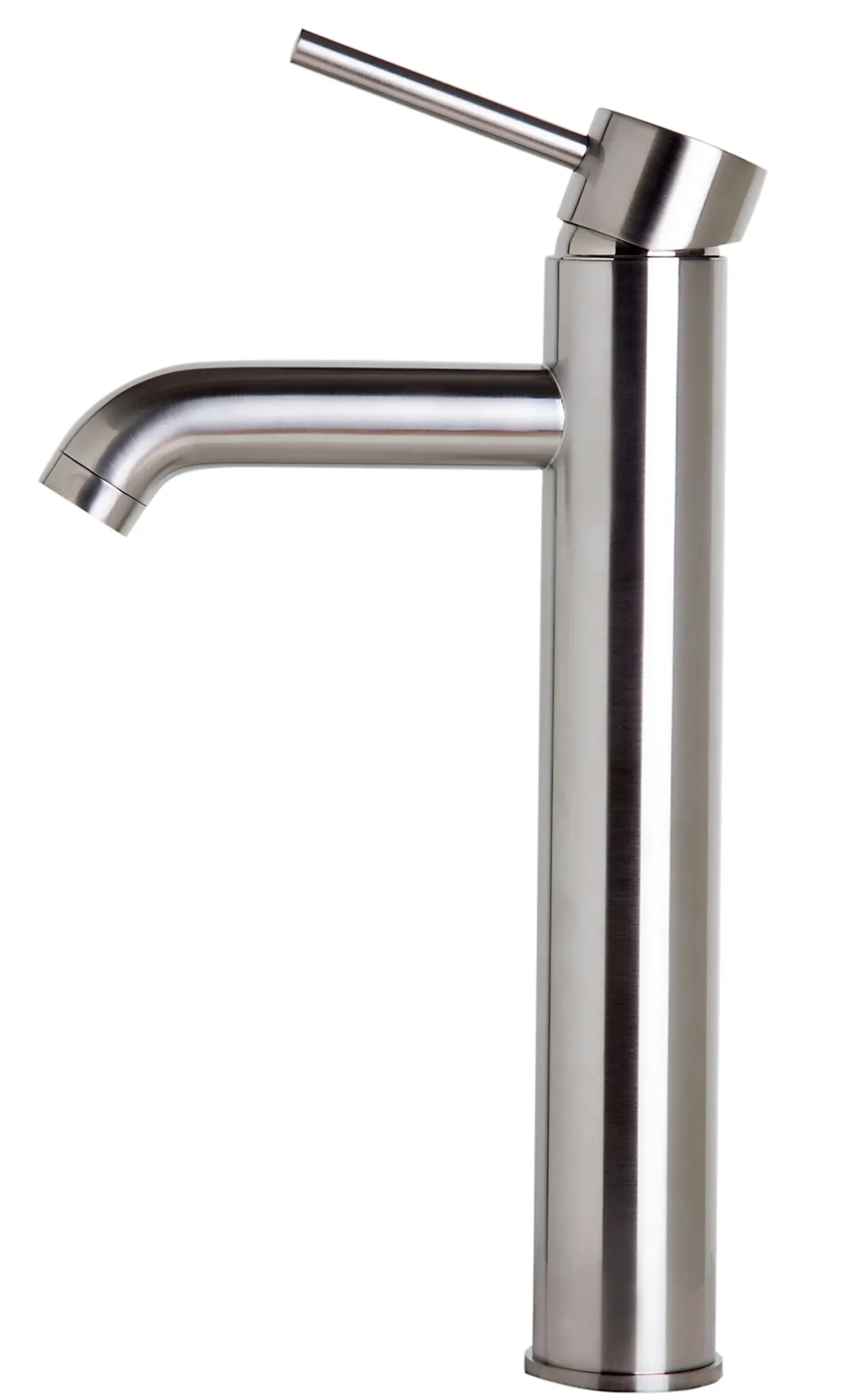 ALFI Tall Brushed Nickel Single Lever Bathroom Faucet, AB1023-BN