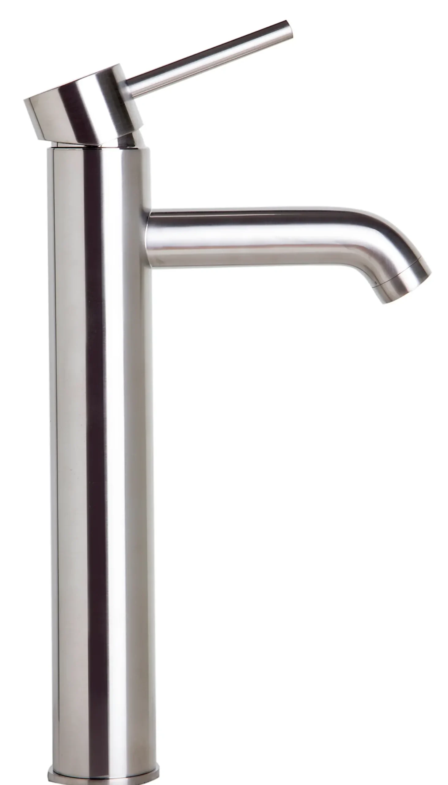 ALFI Tall Brushed Nickel Single Lever Bathroom Faucet, AB1023-BN