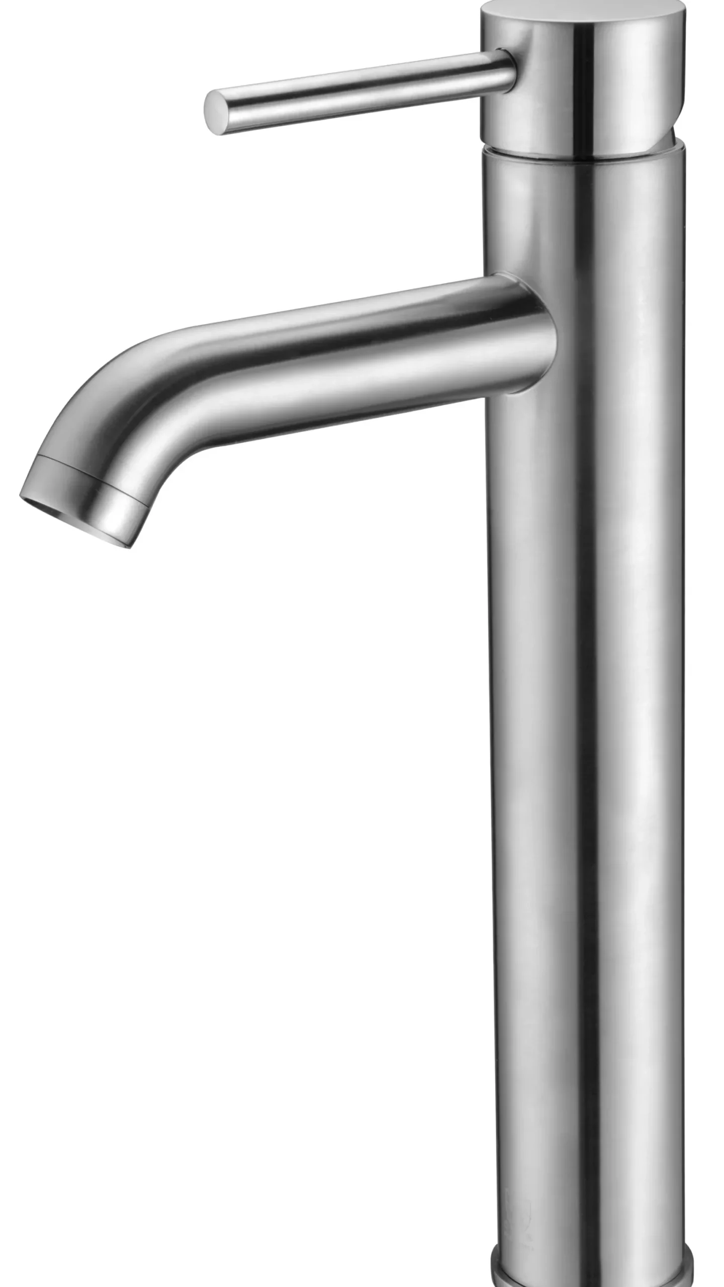 ALFI Tall Brushed Nickel Single Lever Bathroom Faucet, AB1023-BN