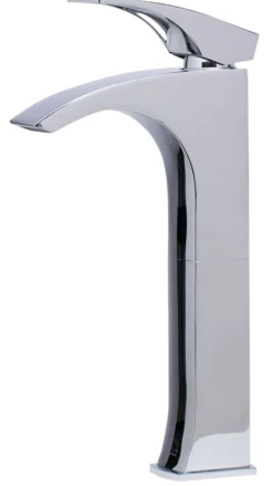 ALFI Tall Polished Chrome Single Lever Bathroom Faucet, AB1587-PC