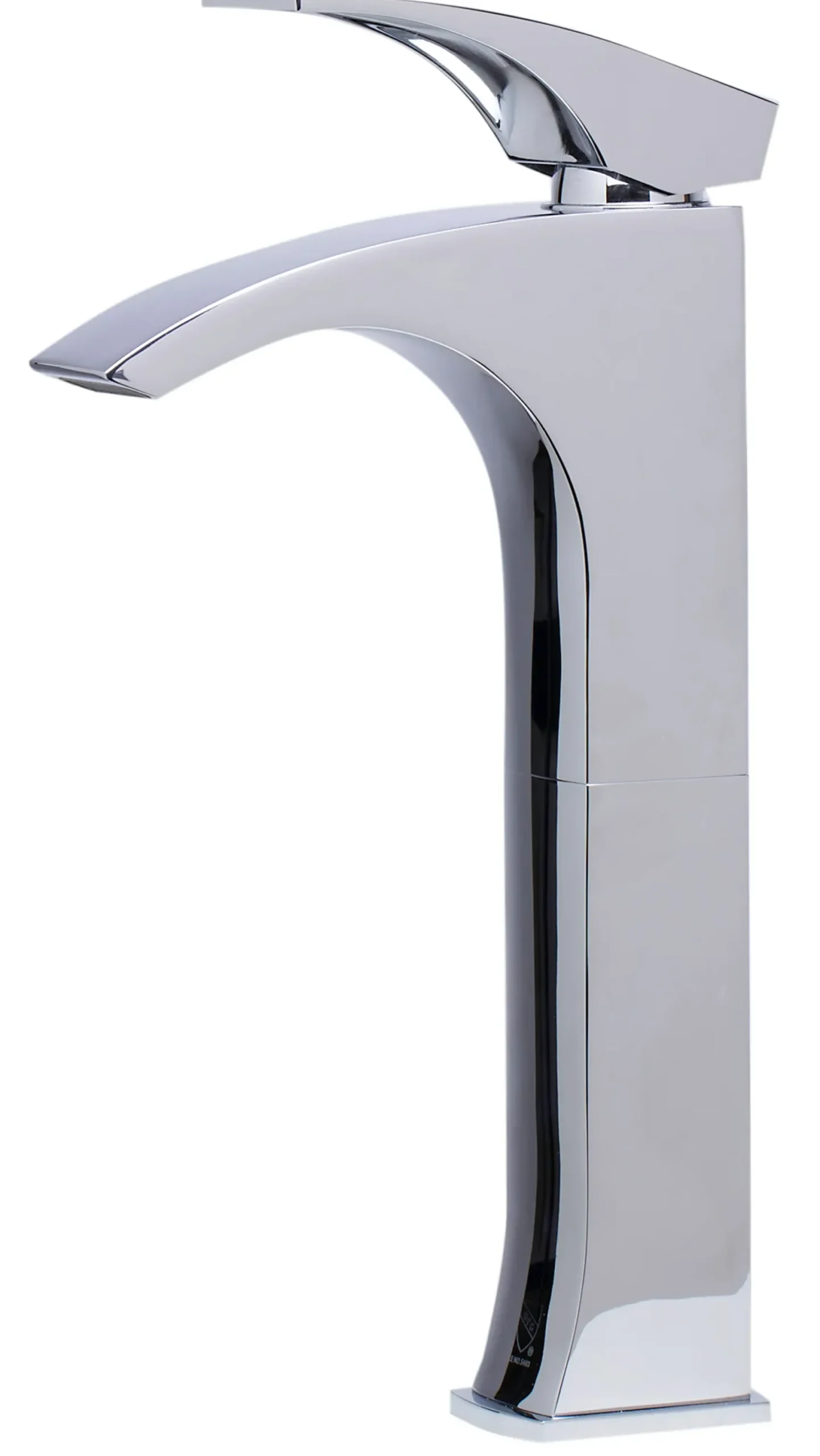 ALFI Tall Polished Chrome Single Lever Bathroom Faucet, AB1587-PC