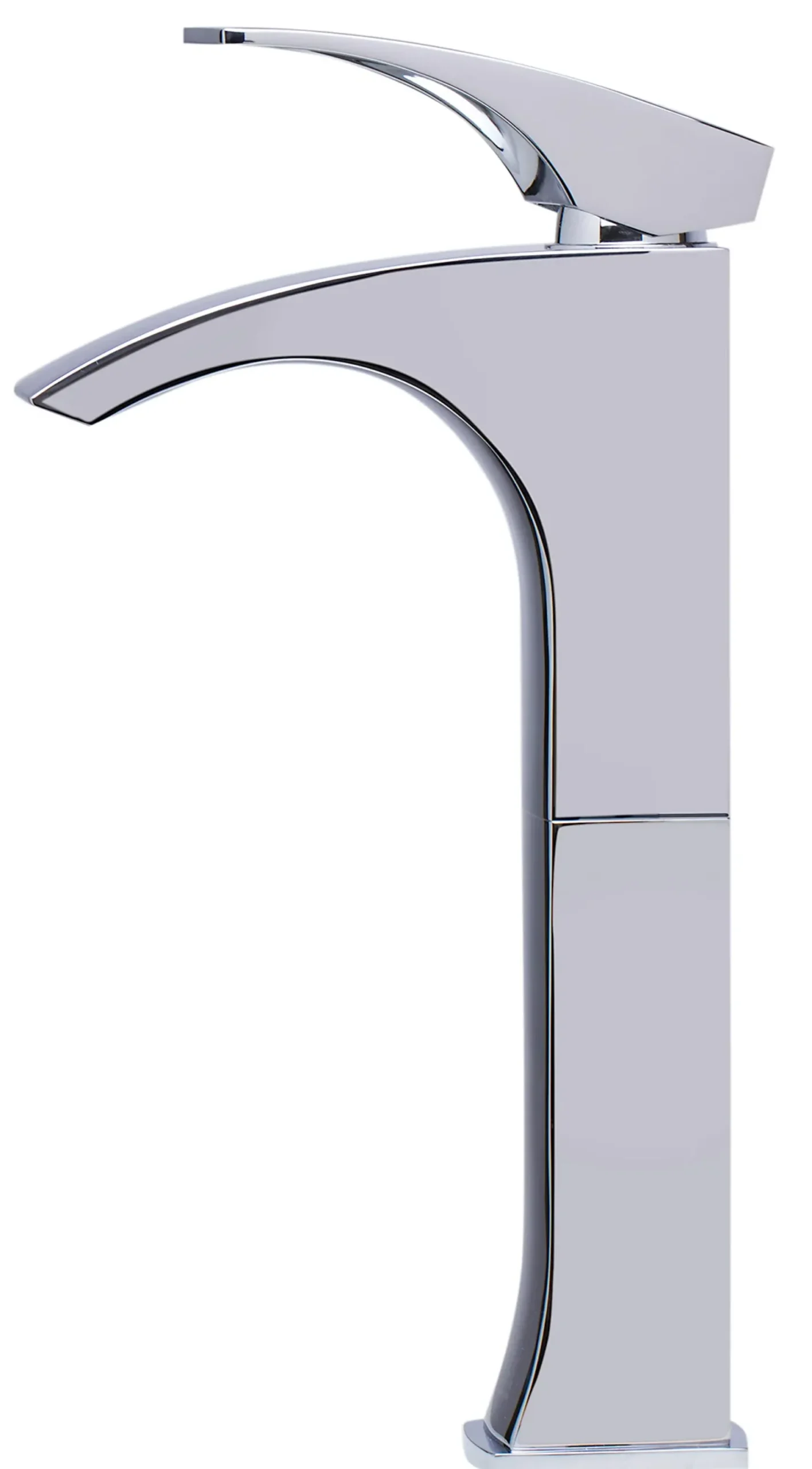 ALFI Tall Polished Chrome Single Lever Bathroom Faucet, AB1587-PC