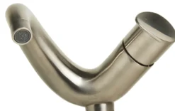 ALFI Tall Wave Brushed Nickel Single Lever Bathroom Faucet, AB1570-BN