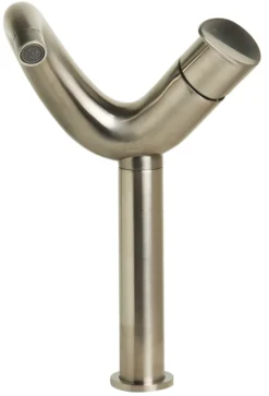 ALFI Tall Wave Brushed Nickel Single Lever Bathroom Faucet, AB1570-BN