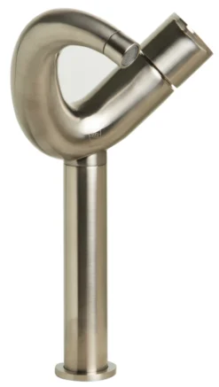 ALFI Tall Wave Brushed Nickel Single Lever Bathroom Faucet, AB1570-BN