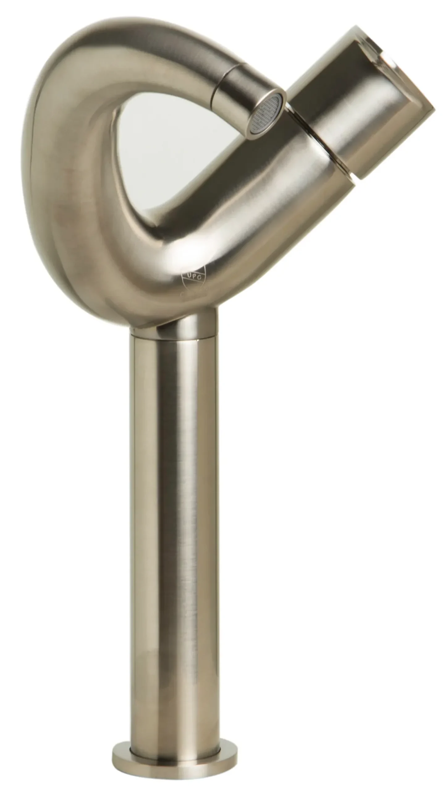 ALFI Tall Wave Brushed Nickel Single Lever Bathroom Faucet, AB1570-BN