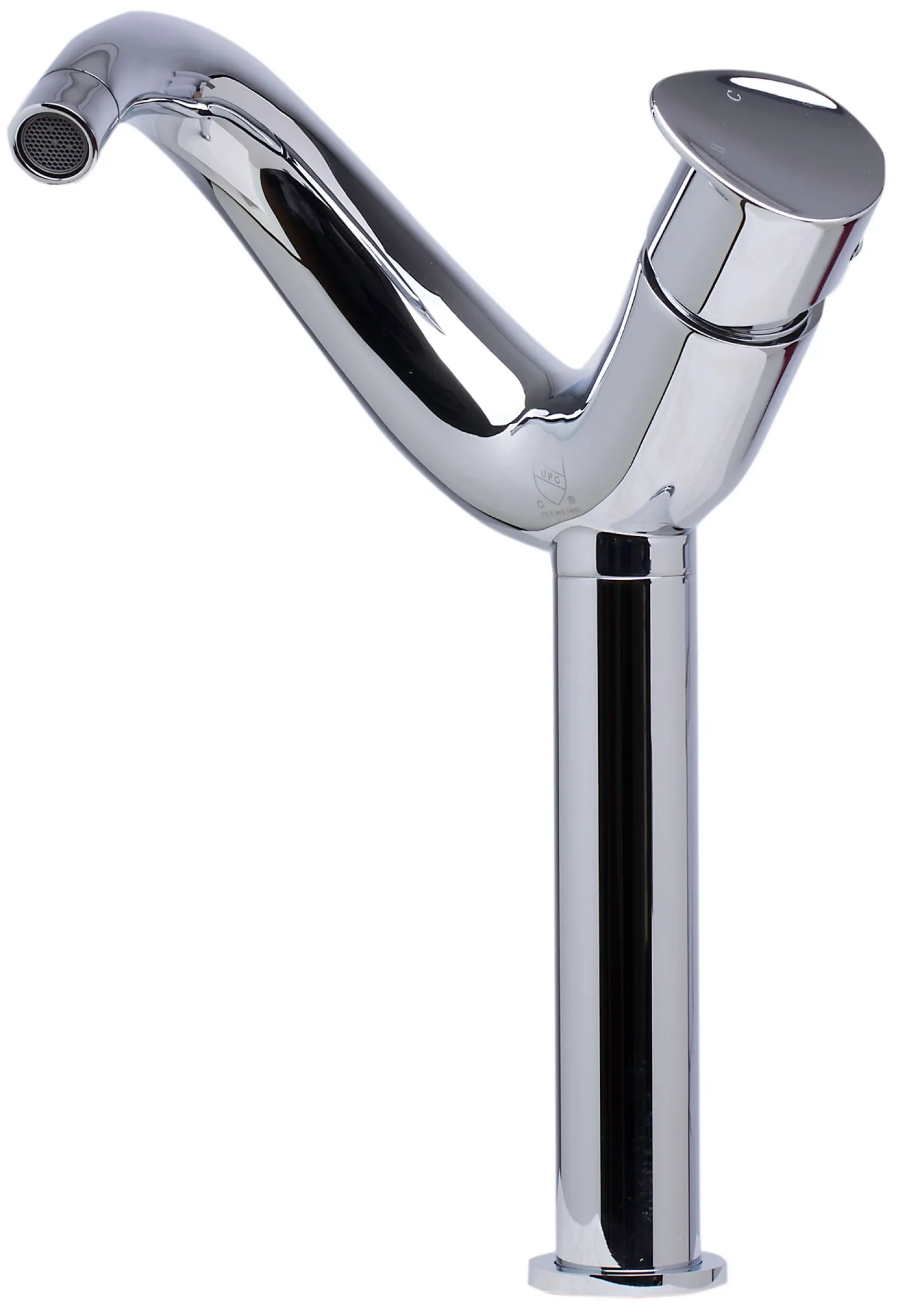 ALFI Tall Wave Polished Chrome Single Lever Bathroom Faucet, AB1570-PC