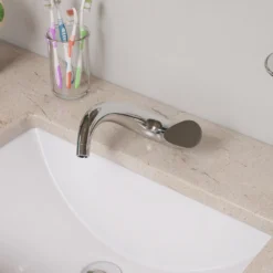 ALFI Wave Polished Chrome Single Lever Bathroom Faucet, AB1572-PC