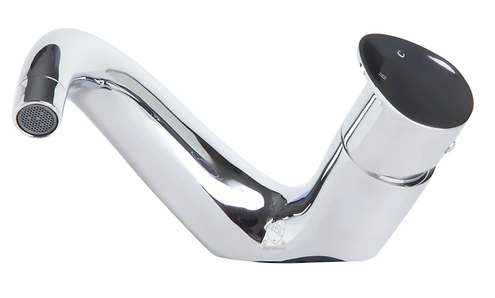 ALFI Wave Polished Chrome Single Lever Bathroom Faucet, AB1572-PC