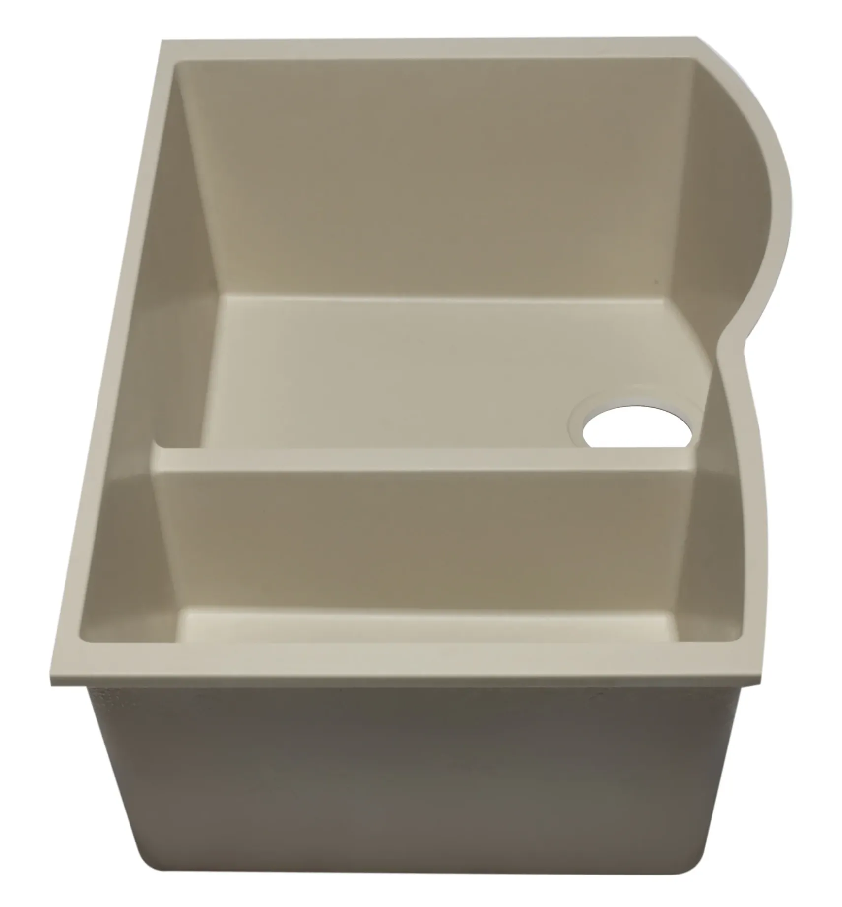 ALFI Biscuit 33" Double Bowl Undermount Granite Composite Kitchen Sink, AB3320UM-B