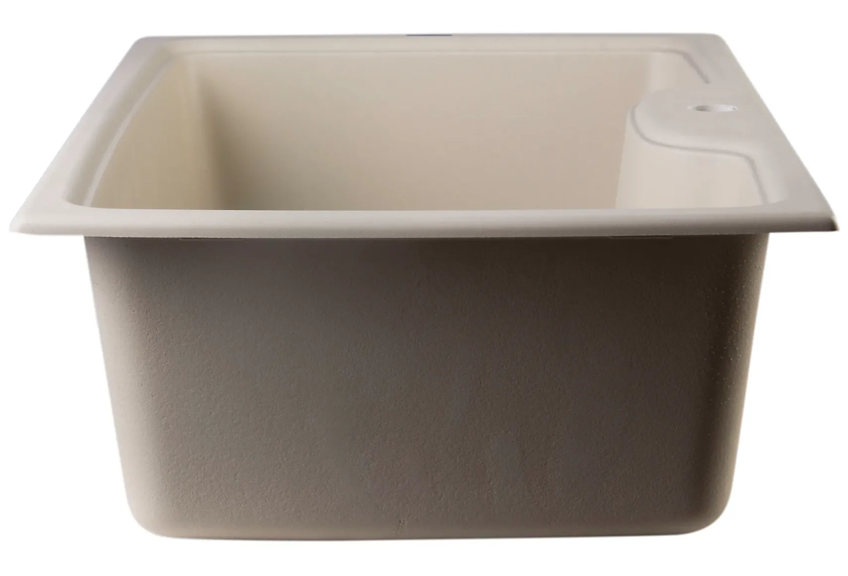 ALFI Biscuit 35" Drop-In Single Bowl Granite Composite Kitchen Sink, AB3520DI-B