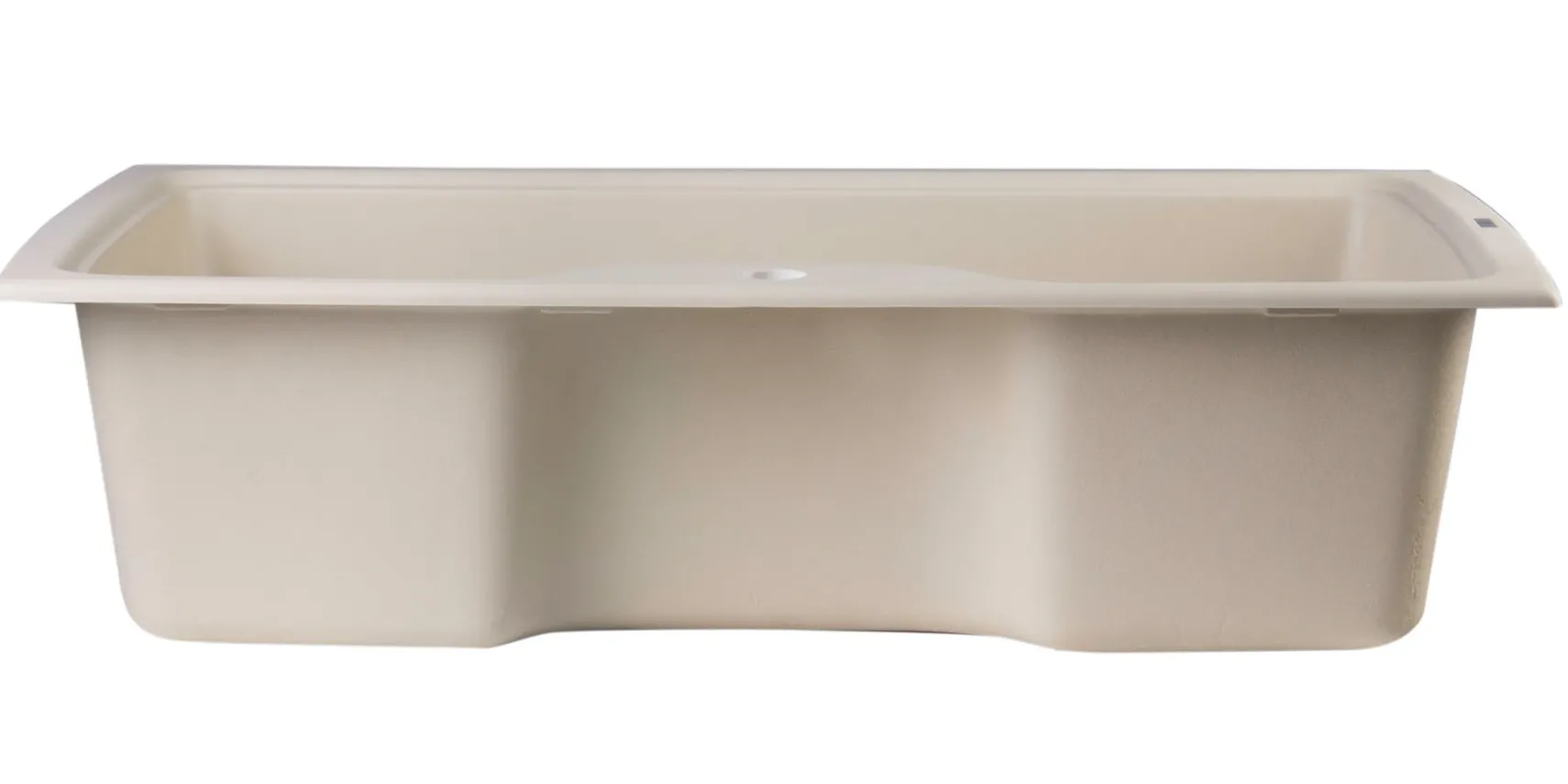 ALFI Biscuit 35" Drop-In Single Bowl Granite Composite Kitchen Sink, AB3520DI-B