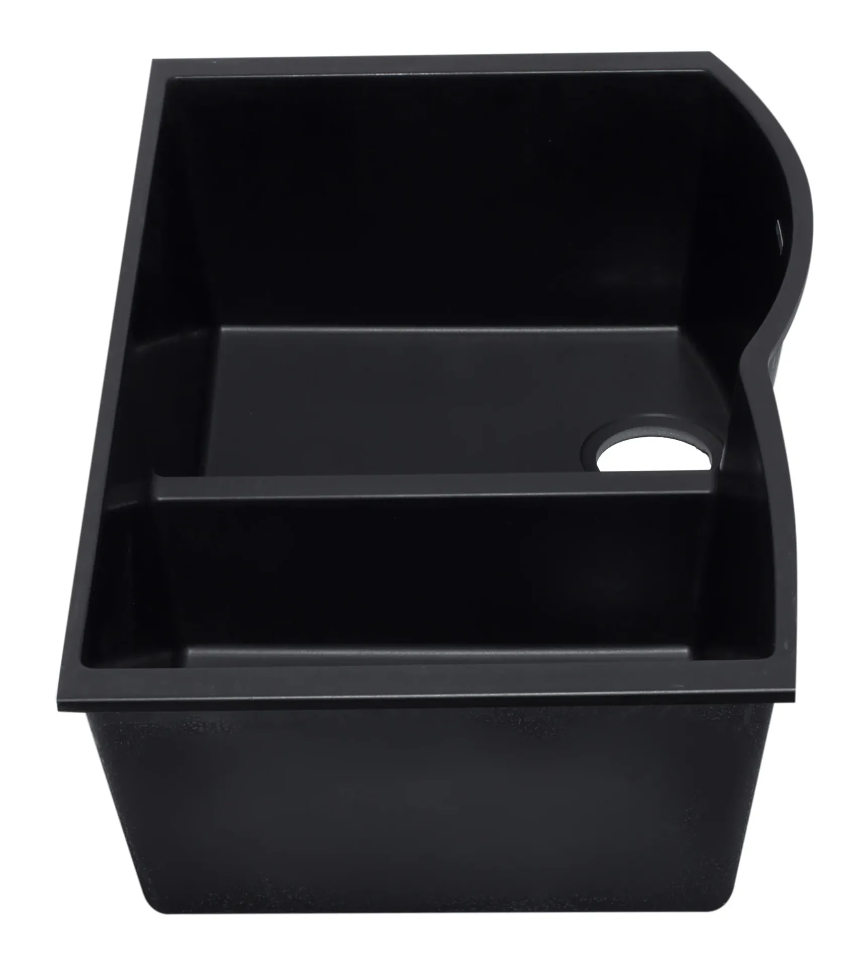 ALFI Black 33" Double Bowl Undermount Granite Composite Kitchen Sink, AB3320UM-BLA