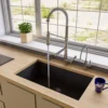 ALFI Black 33" Single Bowl Undermount Granite Composite Kitchen Sink, AB3322UM-BLA