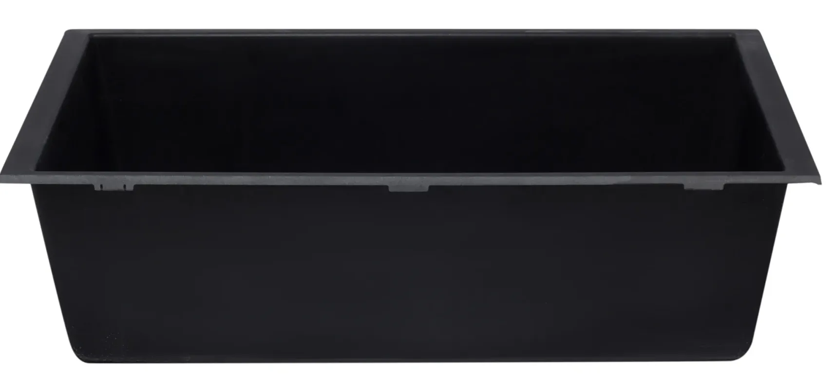 ALFI Black 33" Single Bowl Undermount Granite Composite Kitchen Sink, AB3322UM-BLA