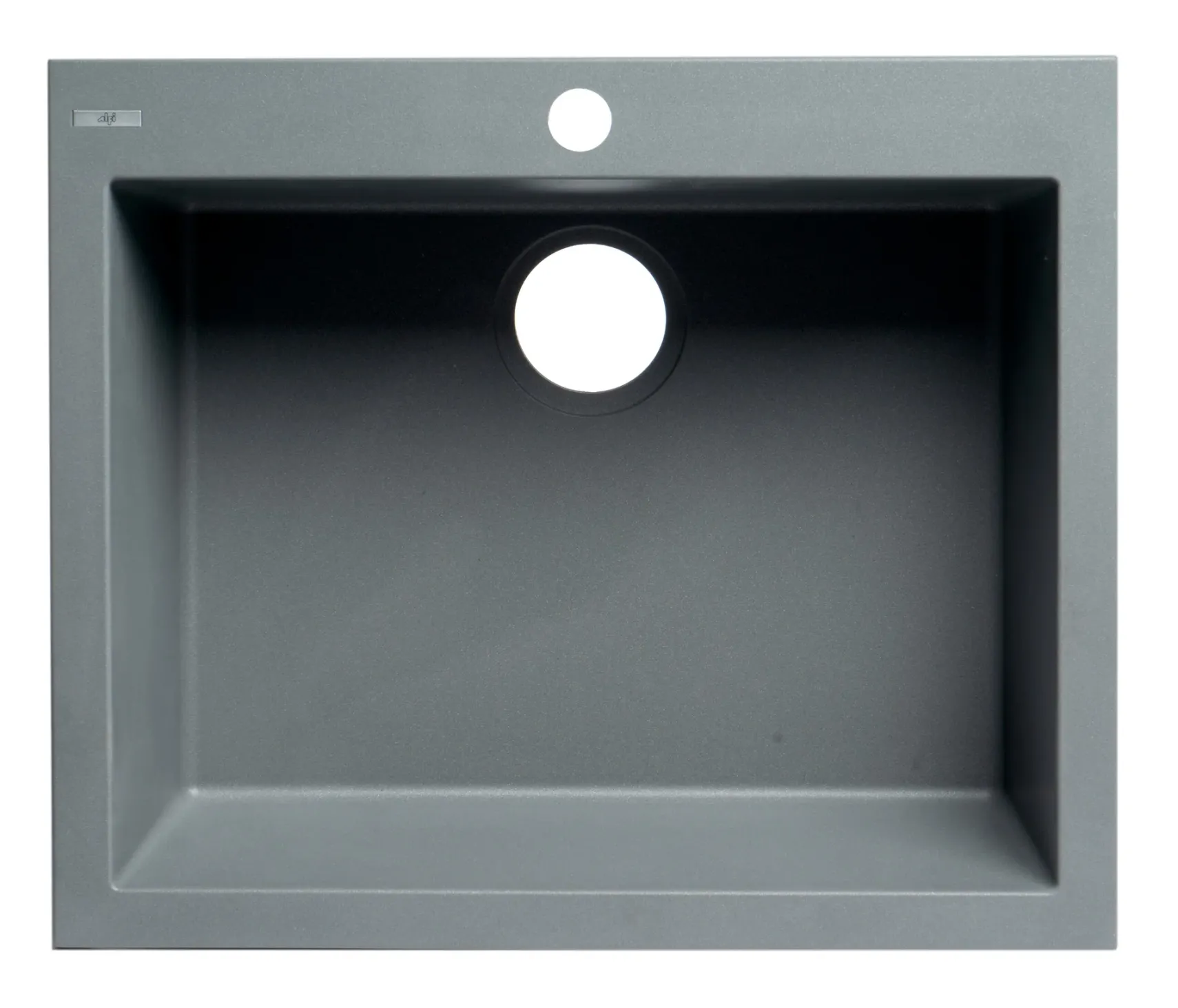 ALFI brand AB2420DI-T Titanium 24" Drop-In Single Bowl Granite Composite Kitchen Sink