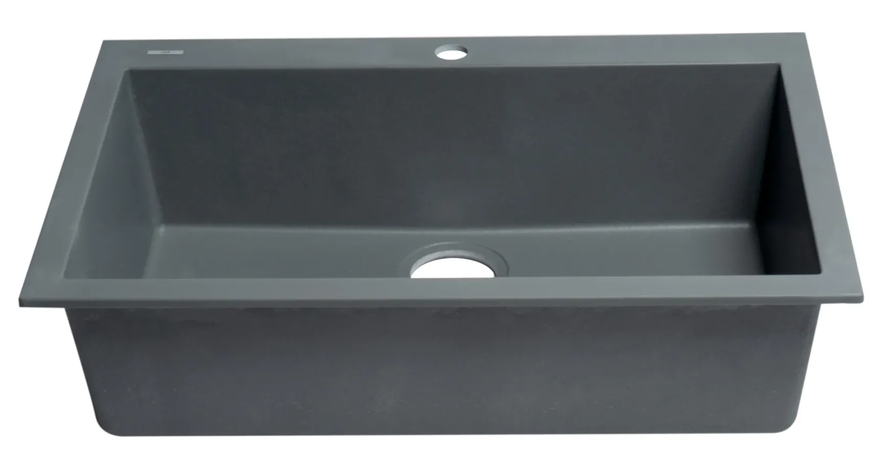 ALFI brand AB3020DI-T Titanium 30" Drop-In Single Bowl Granite Composite Kitchen Sink