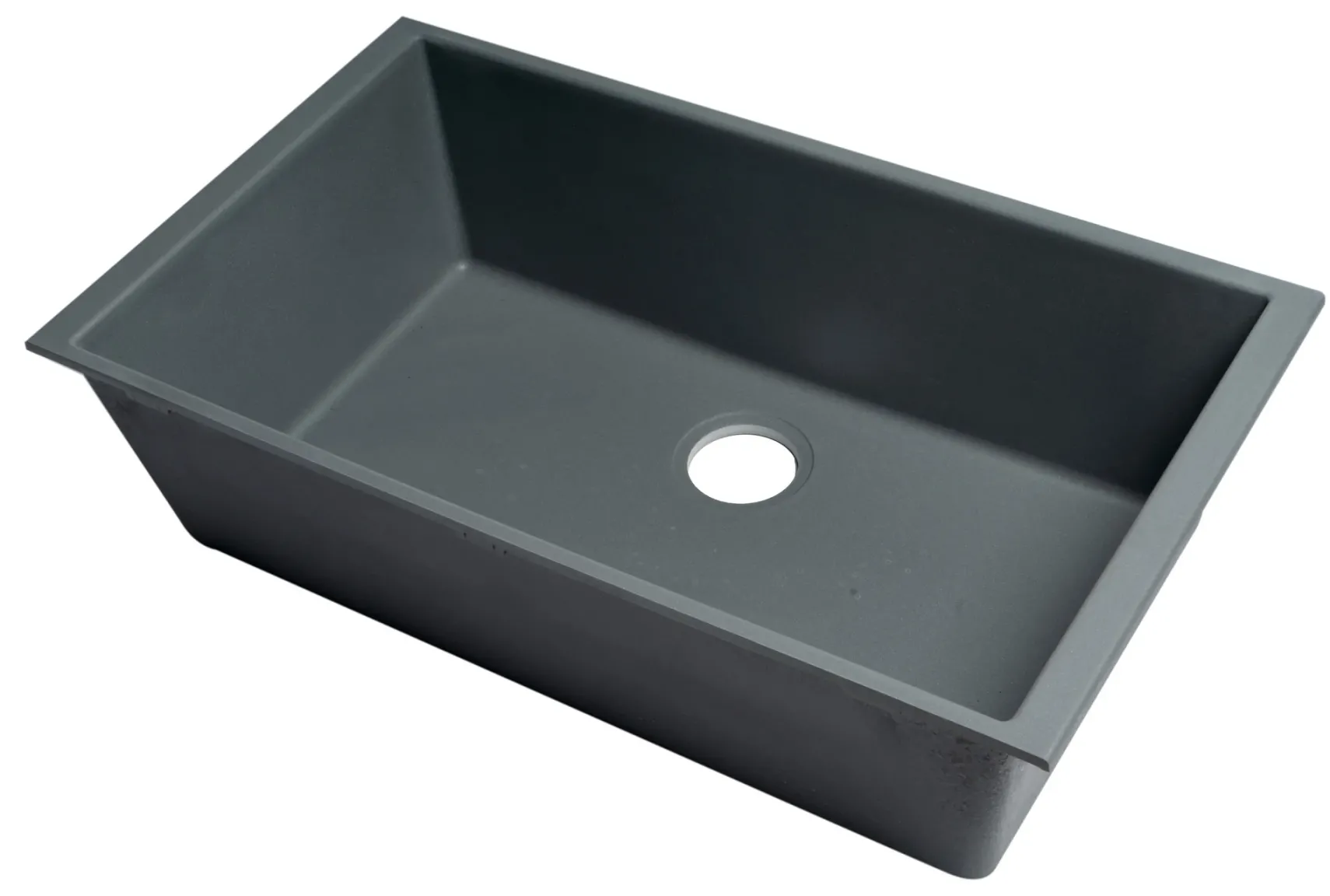 ALFI brand AB3322UM-T Titanium 33" Single Bowl Undermount Granite Composite Kitchen Sink