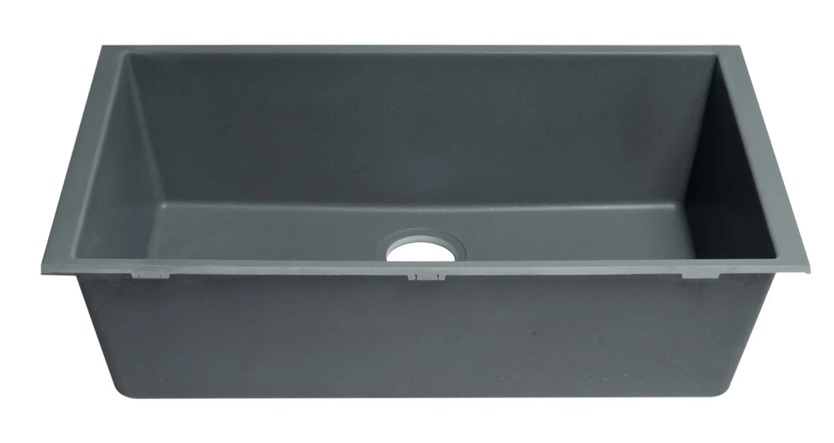 ALFI brand AB3322UM-T Titanium 33" Single Bowl Undermount Granite Composite Kitchen Sink