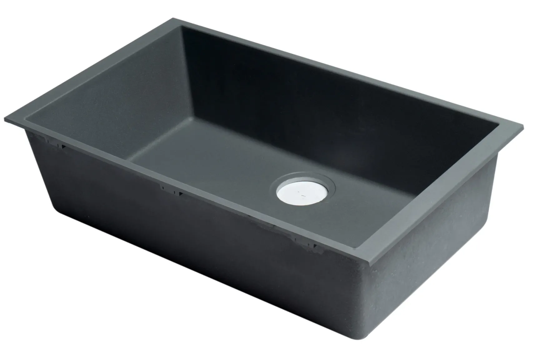 ALFI brand AB3020UM-T Titanium 30" Undermount Single Bowl Granite Composite Kitchen Sink