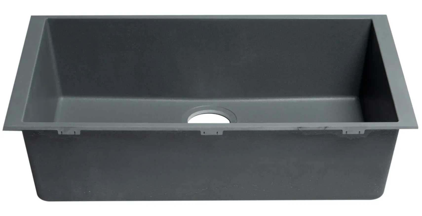 ALFI brand AB3020UM-T Titanium 30" Undermount Single Bowl Granite Composite Kitchen Sink
