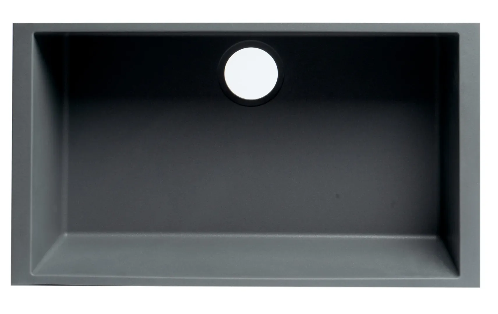 ALFI brand AB3020UM-T Titanium 30" Undermount Single Bowl Granite Composite Kitchen Sink