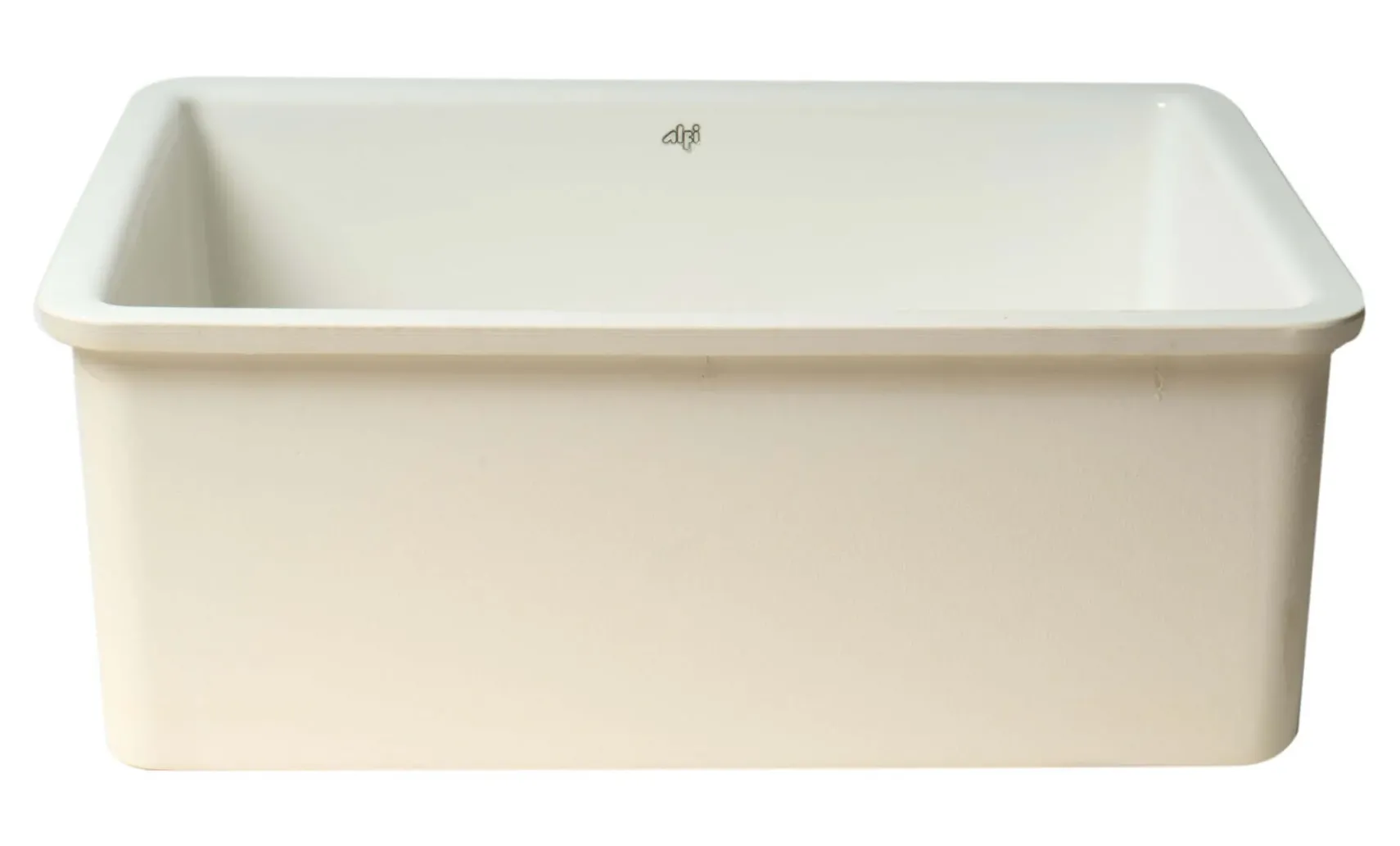 ALFI brand AB2317 23" White Fireclay Undermount Kitchen Sink
