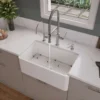 ALFI brand 30" Fireclay Farmhouse Sink, White, ABF3018-W