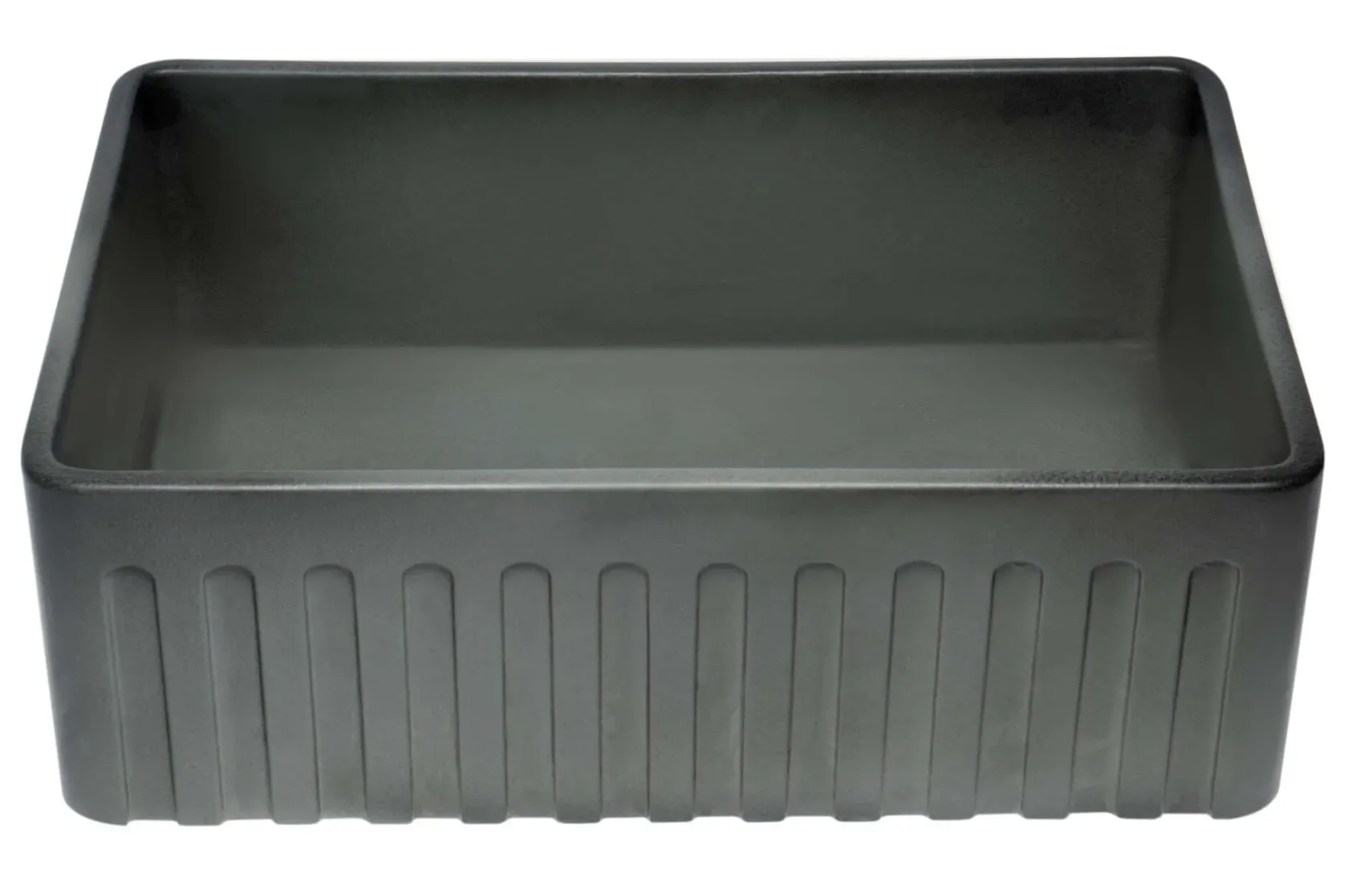 ALFI brand 30" Fireclay Farmhouse Sink, Concrete, ABCO3020SB