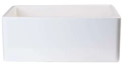 ALFI 26" Contemporary Smooth Fireclay Farmhouse Apron Sink, Biscuit, AB505-B