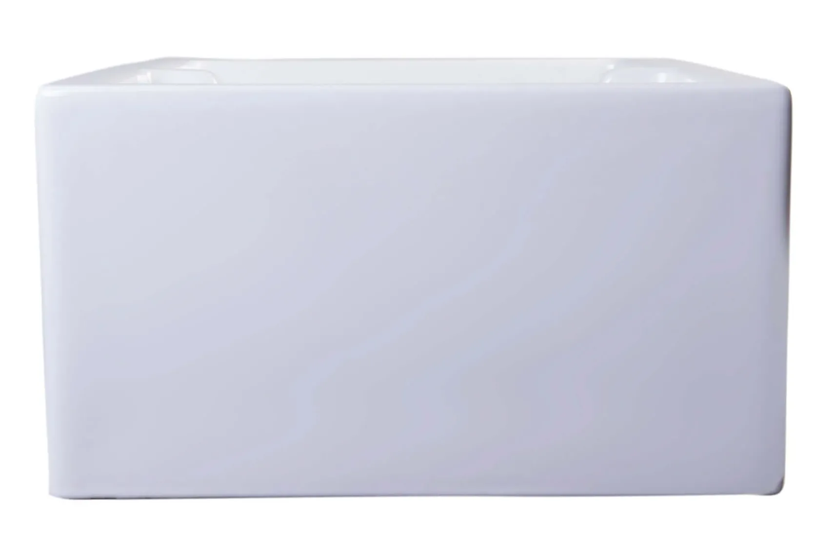 ALFI 36" Double Bowl Thick Wall Fireclay Farmhouse Apron Sink, White, AB3618ARCH-W
