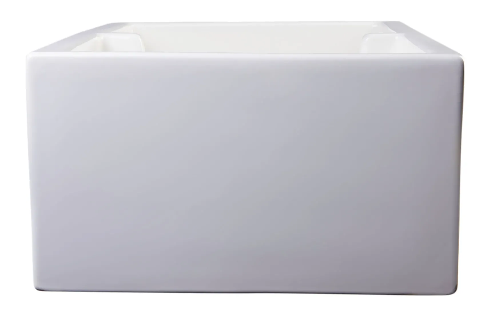 ALFI 39" Fireclay Double Bowl Bowl Farmhouse Apron Sink, Biscuit, AB3918DB-B