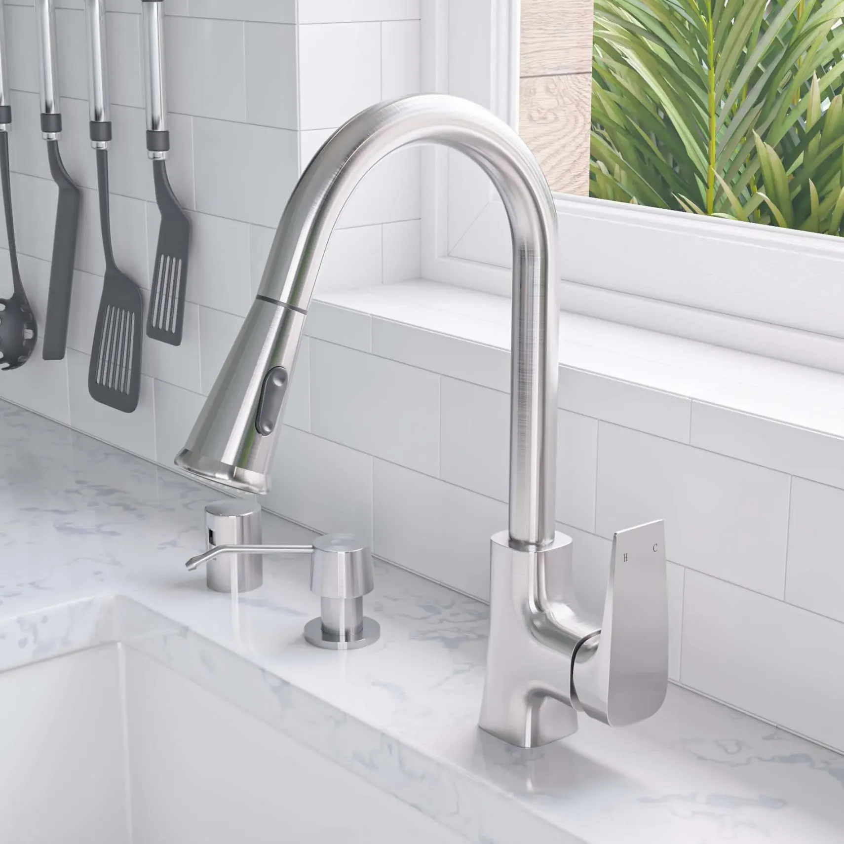 ALFI 30" Fluted Single Bowl Fireclay Farmhouse Apron Sink, White, AB509-W