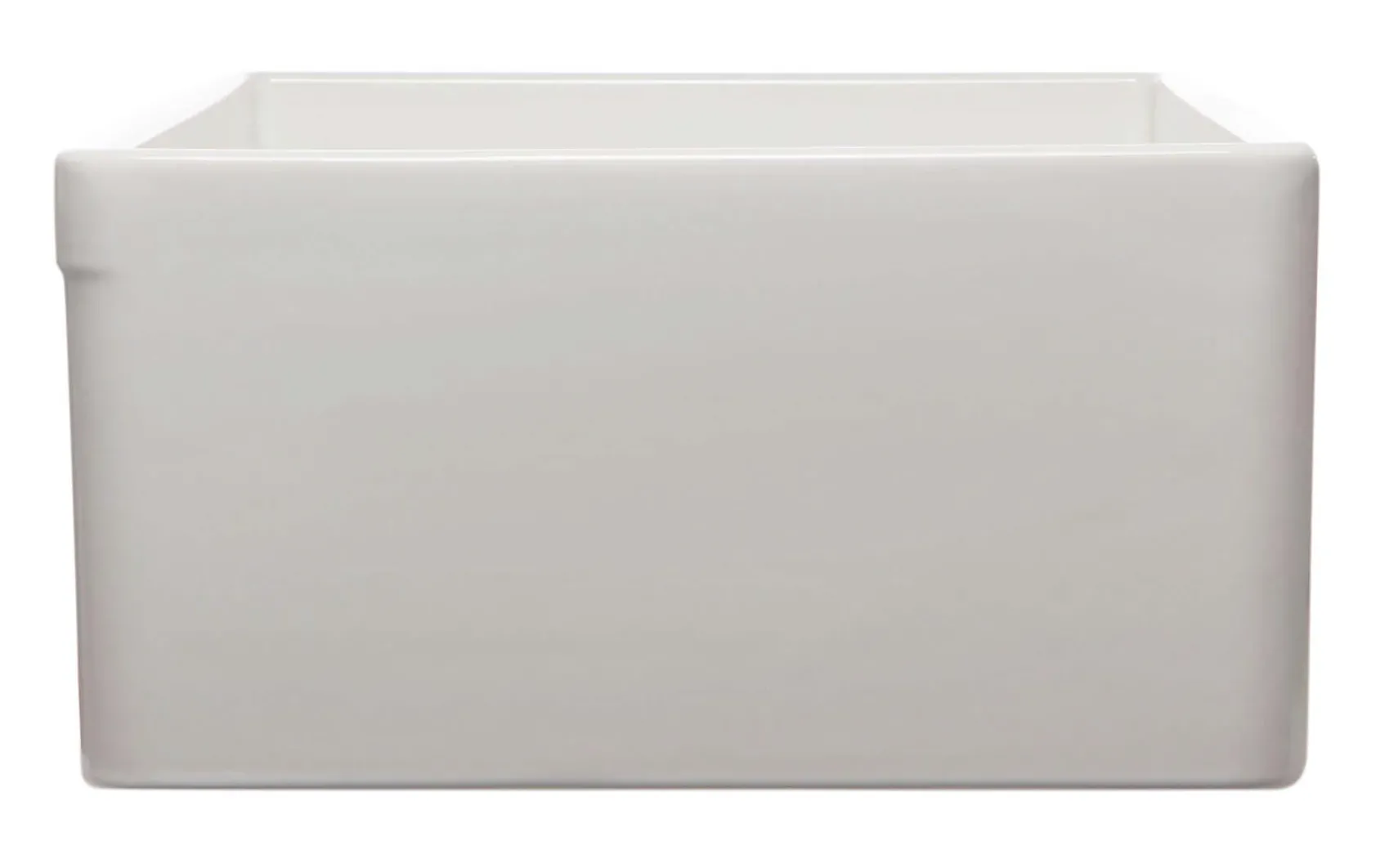 ALFI 33" Fluted Single Bowl Fireclay Farmhouse Apron Sink, White, AB532-W