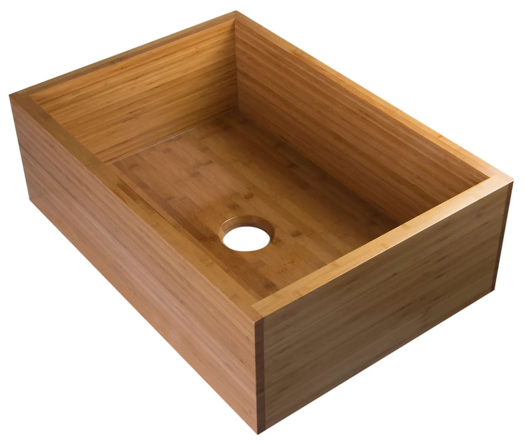 ALFI 30" Single Bowl Bamboo Farmhouse Apron Sink, AB3021