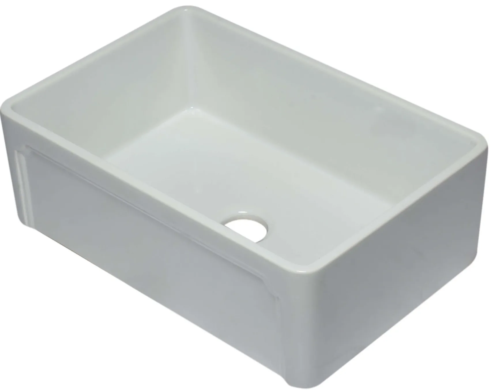 ALFI 30" Single Bowl Fireclay Farmhouse Apron Sink, White, AB3020SB-W