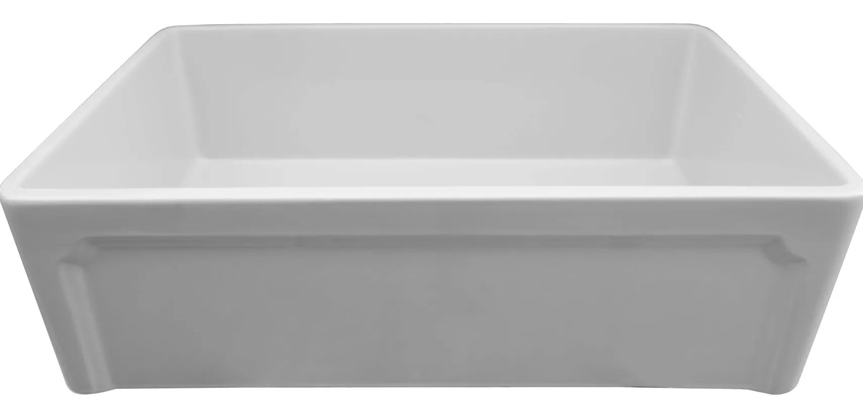 ALFI 30" Single Bowl Fireclay Farmhouse Apron Sink, White, AB3020SB-W