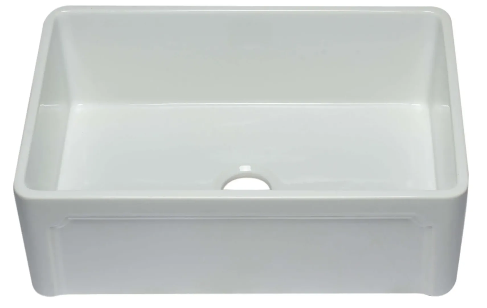 ALFI 30" Single Bowl Fireclay Farmhouse Apron Sink, White, AB3020SB-W