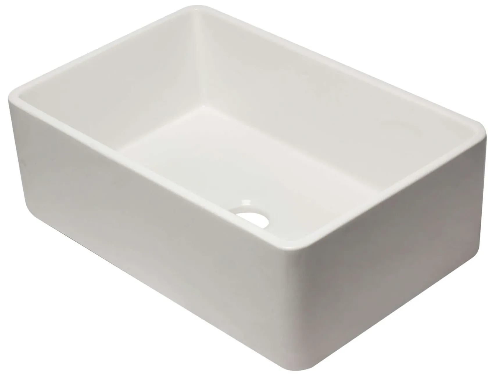 ALFI 30" Single Bowl Fireclay Farmhouse Apron Sink, White, AB3020SB-W