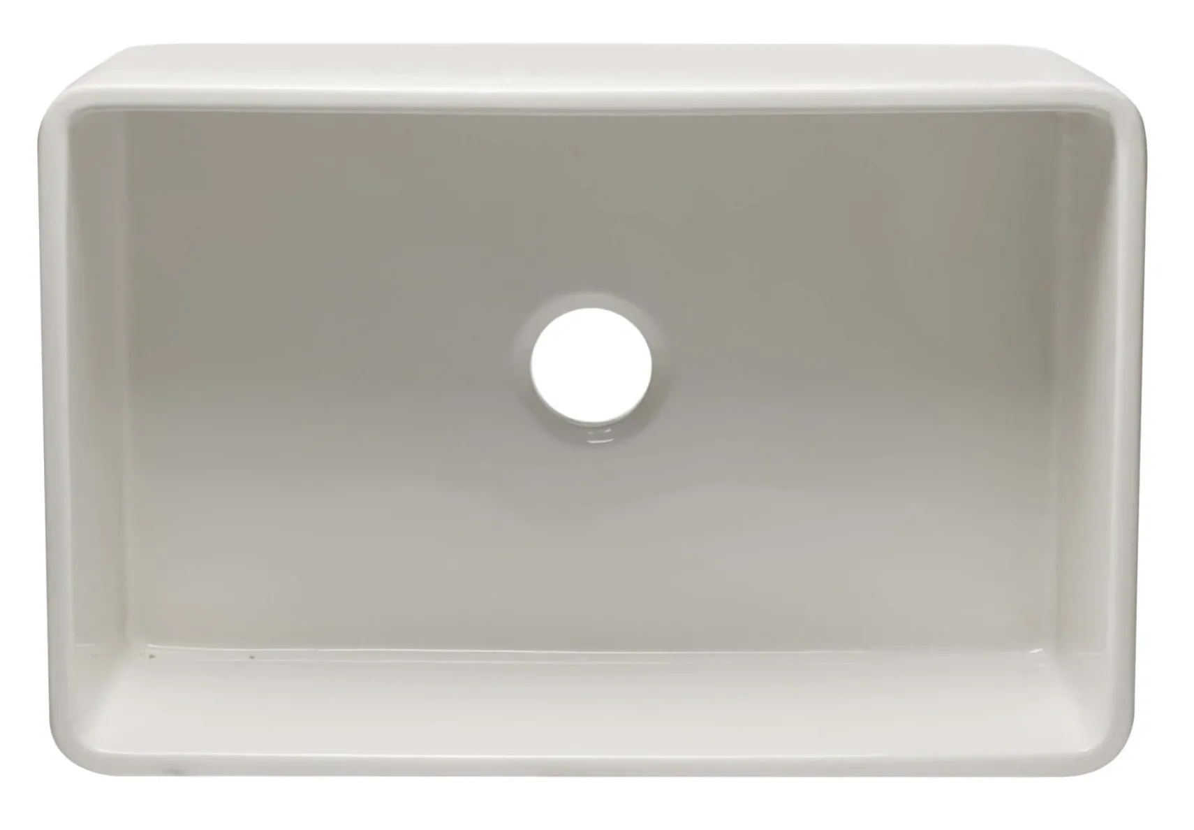 ALFI 30" Single Bowl Fireclay Farmhouse Apron Sink, White, AB3020SB-W